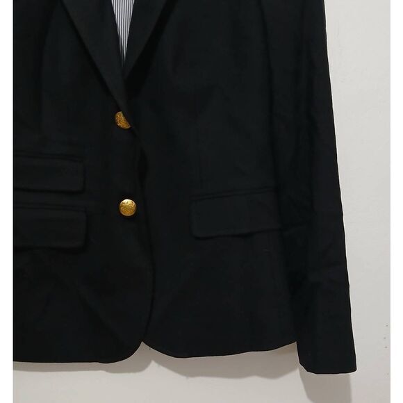 J crew womens size 2 school boy blazer black wool - Picture 3 of 8